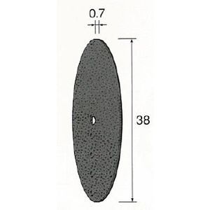 女性にもおすすめ！●φ38（φ1.8）●粒度：#100●最高回転数：8000●入り数：10●スピーディーで優れた切断能力を持つカッティング工具です。●靭性に優れたレジノイドボンドを採用し、薄くても安全性に優れ切れ味の良い砥石です。●適合素材：工具鋼、合金鋼、一般鋼、ステンレス、アルミニウム、銅4571130865822