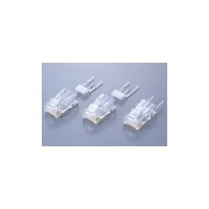 ヘラマンタイトン MPC5E3C2P LAN配線部材 モジュラープラグ 2ピースタイプ 1袋100個入 MPC-5E3C2P