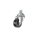 ハンマーキャスター 420A-1U40 A型 ねじ式 自在 ゴム車40mm UNF1/2×L14【キャンセル不可】