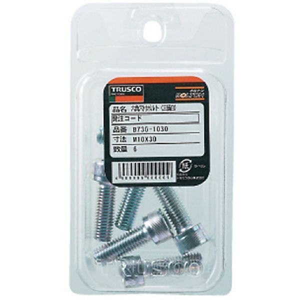【即納在庫品】「直送」トラスコ中山 TRUSCO B730-1035 六角穴付ボルト 三価白 全ネジ M10×35 5本入 ／キャップボルト CAP