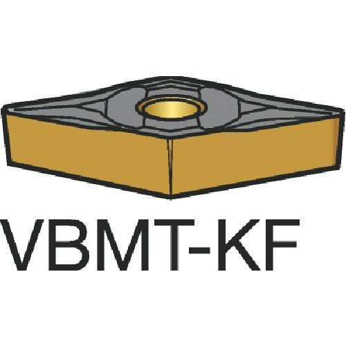 (LINEクーポン有)【即納在庫品】「直送」SV VBMT 16 04 08-KF H13A 旋削用チップコロターン107超硬 10個入 VBMT160408KFH13A(4.0)