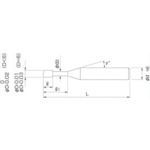 【即納在庫品】「直送」NS 08-00217-04020 高硬度用4枚刃ロングネックスクエアエン...