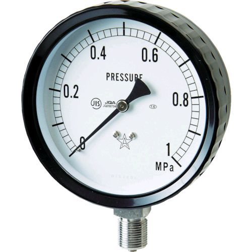 Rakuten - 【即納在庫品】「直送」右下 G311-261-0.4MP ステンレス圧力計 A枠立型・φ75 圧力レンジ0〜0．40MPa G3112610.4MP