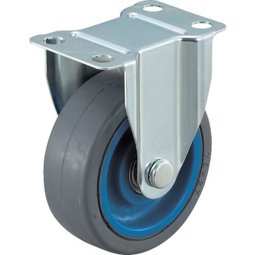 (LINEクーポン有)【即納在庫品】「直送」ワコー ALR-100-NR エアーキャスター 固定車 100mm ゴム車 ALR..