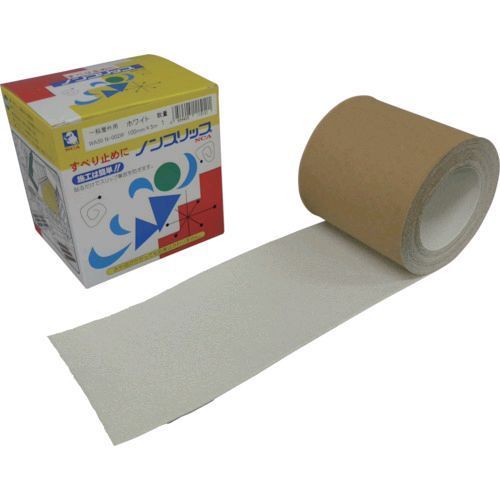 (LINEクーポン有)【即納在庫品】「直送」NCA NSP1005 W ノンスリップテープ 100×5m 白 NSP1005W 328-3895 ノリタケコーテッドアブレーシブ NORITAKE