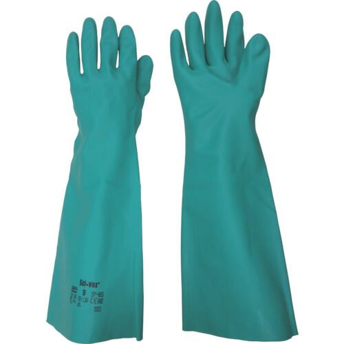 【即納在庫品】「直送」アンセル ヘルスケア ジャパ 185-L ニトリルゴム化学防護手袋 アルファテックソルベックス 37−185 L
