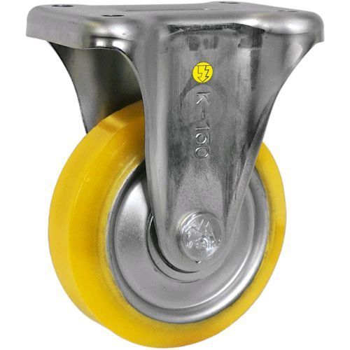 (LINEクーポン有)シシクアドクライス EUWK-130 静電気帯電防止キャスター ウレタン車輪 固定 130径 E EUWK130