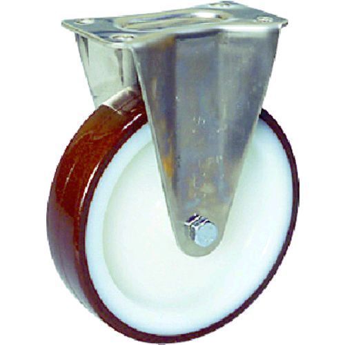 (LINEクーポン有)【即納在庫品】「直送」シシク SUNK-200-POTH ステンレスキャスター　ウレタン車輪付固定 SUNK200PO SUNK200POTH