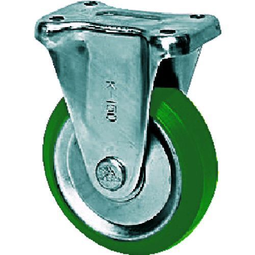 【即納在庫品】「直送」シシク UWK-150 スタンダードプレスキャスター　ウレタン車輪　固定　150径