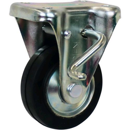 【即納在庫品】「直送」シシク WKB-100 固定車 ブレーキ付 100mm