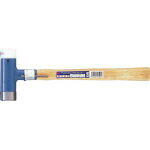 【仕様】●呼称:1/2ポンド●頭径（mm）:28●頭長（mm）:97●全長（mm）:300【質量】360 g【特徴】●ショックレス構造になっている為作業がしやすいです。●1本で2種類の作業ができる鉄と樹脂のコンビハンマーです。【材質仕上】●頭部:ナイロン、鉄●柄:良質な樫【用途】●機械等の出張修理に。●ポンチ打ち・刻印打ちに。【生産国】日本4963360201028