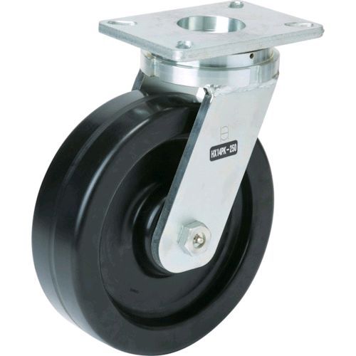 【即納在庫品】「直送」オーエッチ工業 HX14PK-150 スーパーストロングキャスター HXシリーズ 超重荷重用 プラスカイト車 自在車 車輪径150mm 許容荷重1500kg HX14PK150