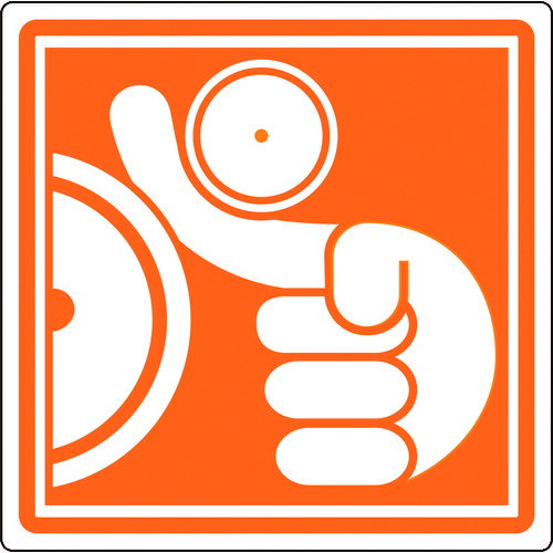 【即納在庫品】「直送」日本緑十字 201013 PL警告ステッカー 巻き込まれに注意 PL警告ステッカー 巻き込まれに注意 PL−13 大 100×100mm 10枚組100×100mm 10枚組【キャンセル不可】