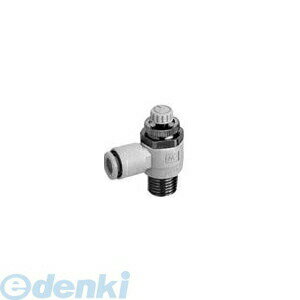 (LINEクーポン有)SMC AS3201F-02-12S ワンタッチ管継手付スピードコントローラ エルボタイプ AS3201F0212S