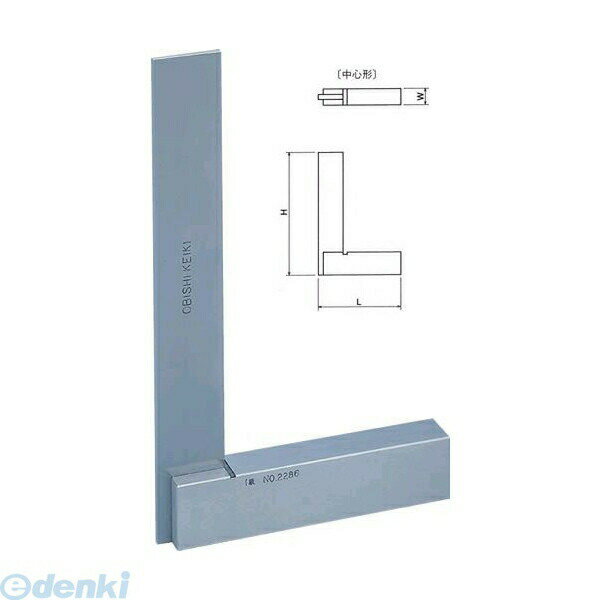 (LINEクーポン有)大菱計器製作所 大菱計器 FC101 台付直角定規 JIS 1級 焼入品 中心形 呼び75 75×50×12 FC101