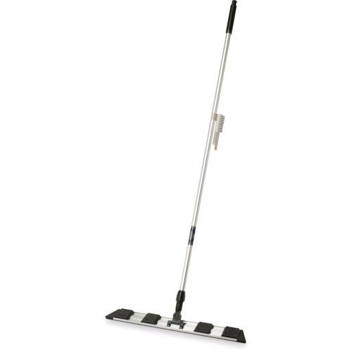 【特長】●手で押すだけでシートを固定できる簡易タイプです。【用途】●事務所、店舗、工場、倉庫などの床清掃時に。【仕様】●幅(mm)：603●長さ(mm)：1506●奥行(mm)：80●シートサイズ(mm)：600●適合モップサイズ(cm)：600【材質／仕上】●柄：アルミ●ジョイント：ナイロン●ホルダー：EMMA樹脂●スポンジ：ポリエチレン発泡●グリップ：ポリプロピレン(PP)