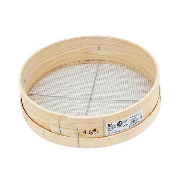 4977292689182 木製砂フルイ（丸型） 35cm