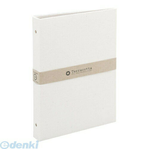 (LINEクーポン有)ナカバヤシ 37820 Terracotta【テラコッタ】ナカバヤシ／バインダー式ポケットアルバム／L判3段／ホワイト TER−L3Y−140−W 37820 バインダーアルバム 写真