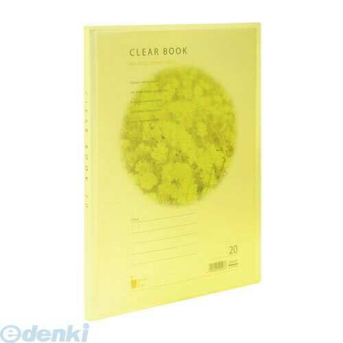 (LINEクーポン有)ナカバヤシ 54528 A4クリアブック ウォーターカラー 20P CBE3032Y イエロー 54528 Nakabayashiクリアブック