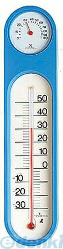 シンワ測定 48932 温湿度計 PCオーバル ブルー 48932
