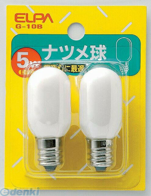 朝日電器 ELPA G-10B ナツメキュウ シロ G10B ナツメ球 ホワイト 電球 エルパ