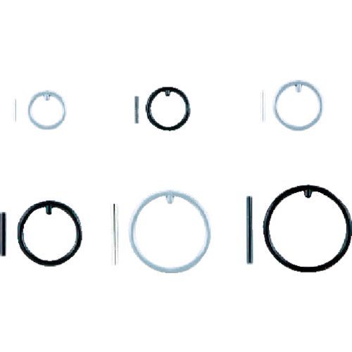 【即納在庫品】「直送」KTC 京都機械工具 工具 PR-4348 ピンφ4×43mm・リングφ57 セット 各5