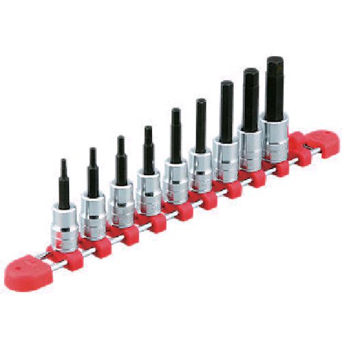 【即納在庫品】「直送」KTC 京都機械工具 工具 TBT309BH 9.5sq.ヘキサゴンビットソケットセット 9コ組 TBT-309BH KYOTO TOOL ケイティーシー