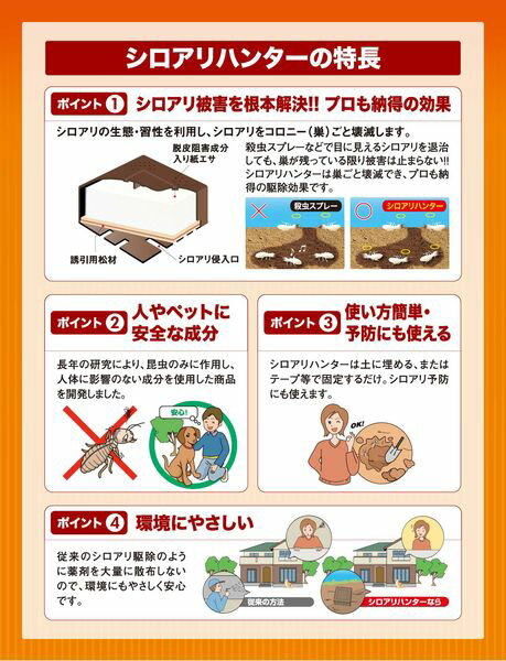 直送 代引不可・他メーカー同梱不可 イカリ消毒 4906015027109 シロアリハンター 6...