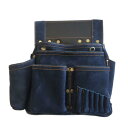 【即納在庫品】ふくろ倶楽部 SZN836NV 朱雀ヌバック六型墨つぼホルダー付 INDIGO
