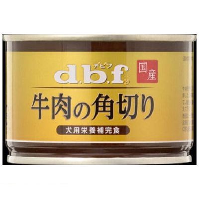 デビフペット025-377-1300【商品説明】■牛肉を角切りにして、スープでじっくり煮込みました。旨味成分を含んでいるスープも併せて、総合栄養食(ドライフード等）と一緒に与えて下さい。■原産国日本　■犬用栄養補完食■賞味期限36ヶ月■内容量150g■粗たん白質14.0％以上、粗脂肪3.2％以上、粗繊維0.5％以下、粗灰分1.3％以下、水分82.0％以下、ナトリウム0.20％以下　■90kcal/100g　■牛肉、食塩、カルシウム■寸法:W7.67×H5.05×D7.674970501004523