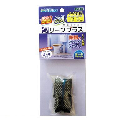 【商品説明】除菌して消臭。簡単吊るすだけ。安心・安全ヨードのチカラヨウ素（ヨード）を使用した清潔なトイレ用の消臭・除菌剤。臭いの元を除菌して、トイレからくるイヤなニオイをもとから除菌消臭。取付け方法は、トイレタンクの中に、本品装着済みのヒモで吊るすだけ。取付け後は装着しておいてOK.。効能期間は約3〜4ヶ月。■ヨードアレルギーの人は使用しないでください。■まれにヒモや製品などがヨードで変色している時がありますが効能・効果に問題はありません。■ご使用に対して浄化層への影響はありません。【製品仕様】■効能期間：約3〜4ヶ月【材質】ヨード含有樹脂4529458003945
