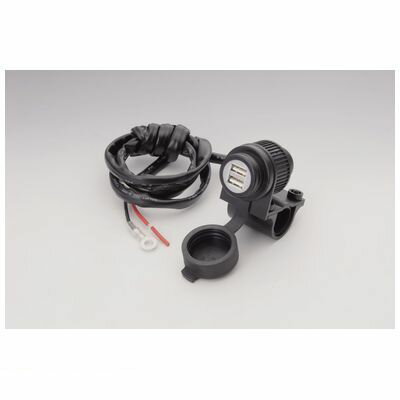 乐天商城 - キジマ 304-6221 USBポートKIT ツイン USBx2 DC5V／4A ハンドルクランプ 3046221