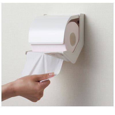 iDECA 楽天市場店のシマブン PR-2-P ペーパーホルダーおくだけ 標準タイプ【2連式】 PR2P｜アングル2