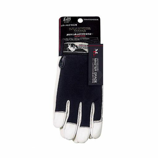翌日出荷 直送 代引不可・他メーカー同梱不可 おたふく手袋 4970687001569 K-419 レザーキング 甲メリ LL 牛革【キャンセル不可】
