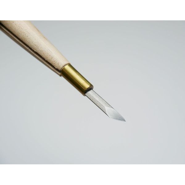 iDECA 楽天市場店の道刃物工業 40320600 版画刀 印刀 左 6mm｜アングル2