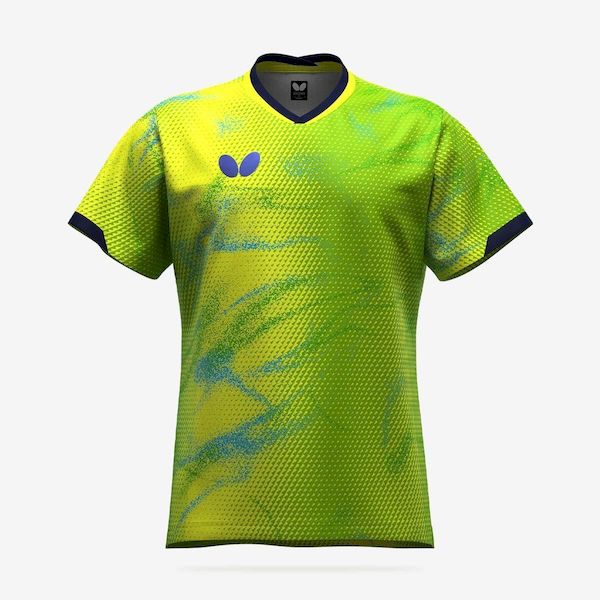 (LINEクーポン有)バタフライ Butterfly 4906901238855 47120 エリスター12・シャツ ライム サイズ：M