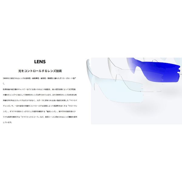 YAMAMOTO 3137012203041 SWANS サングラス WA7−0167 BK WARRIOR−7 ULTRA for GOLFモデル