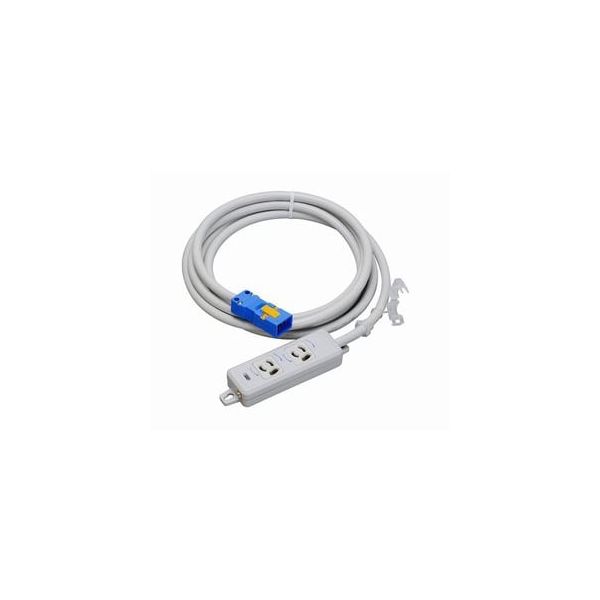 (LINEクーポン有)翌日出荷 明工社 明工 MR7902NT3 横形OA用抜け止め接地タップ2コ口 ランプ、マグネット付 VCT3m ハーネスプラグ付