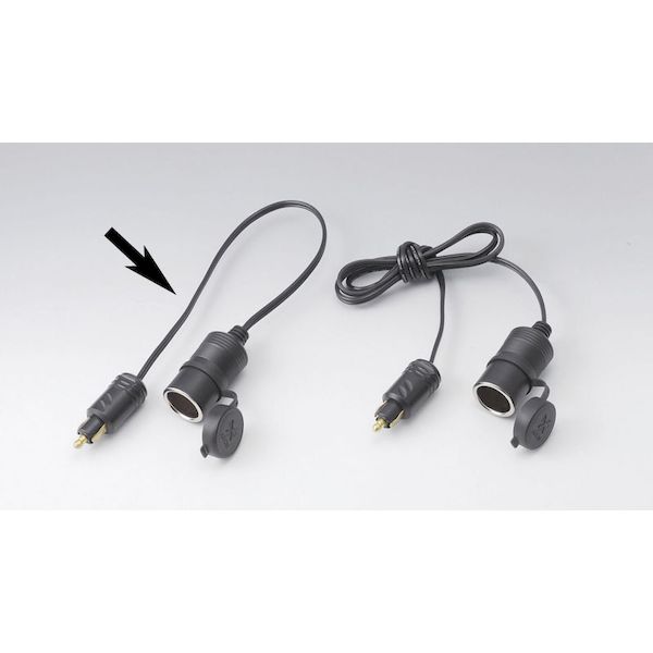 (LINEクーポン有)キジマ KIJIMA BM-09001 ヘンカンアダプター ヘラー【12mm】x シガー【21mm】 30cm BM09001 変換アダプター ヘラーx BMW ヘラーXシガーKIJIMA