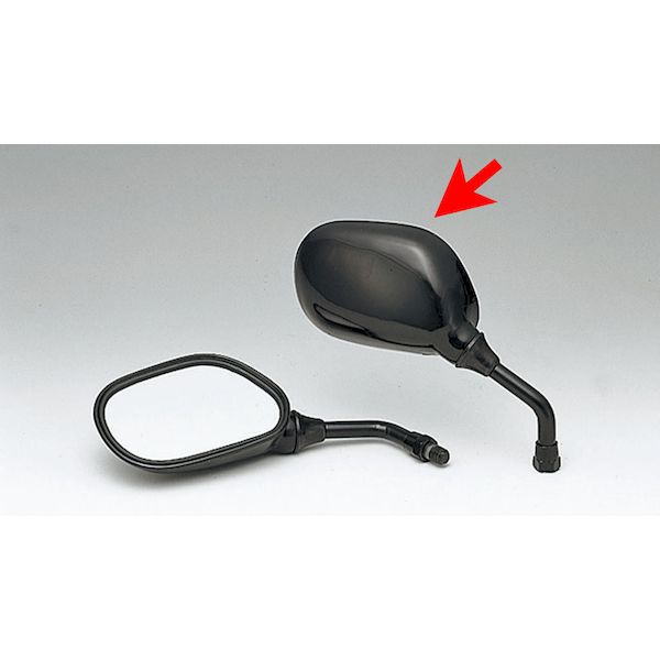 キジマ KIJIMA 203-9277 ミラー ミニ ブラック 10mm R 2039277 ミニミラー 右側 汎用 ミニミラーブラック RKIJIMA ミラーキジマ バイク用品 ハンドル