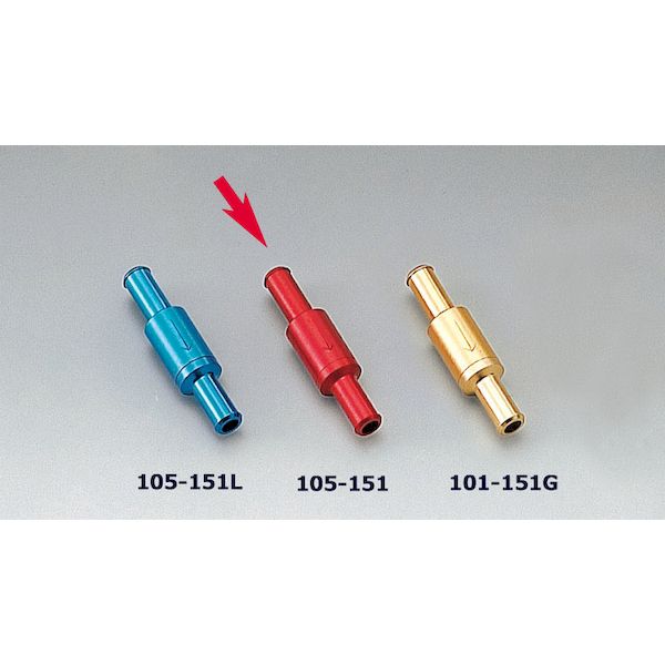 (LINEクーポン有)キジマ KIJIMA 105-151 ワンウェイバルブ ボールタイプ レッド 6mm 105151 汎用 ワンウエィバルブ メンテナンス バイク用品 RED