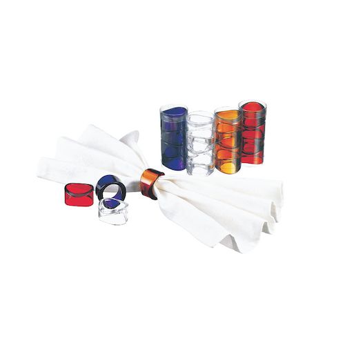 Napkins - 4520785077258 三宝産業 UKナフキンリングオーロラ 4P イエロー