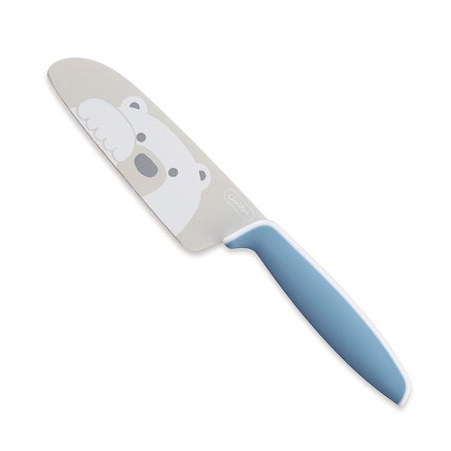 4543225007929 藤次郎 こども用庖丁グーテ 105m しろくま・ブルー FC−792