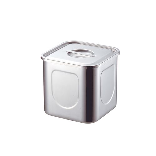 4954057760140 本間製作所 KO 18-8角キッチンポット 14cm 2．5L