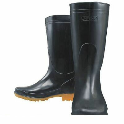 【即納在庫品】「直送」おたふく手袋 4970687123056 耐油長靴 黒 25．0【キャンセル不可】(4.0)