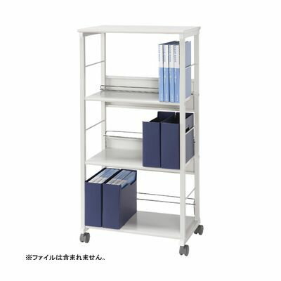(LINEクーポン有)クラウン CR-DW6-W タテ・ヨコファイルワゴン スチール製【1台】 CRDW6W