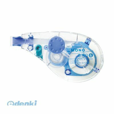 トンボ鉛筆0120-834198【商品説明】■持ちやすさを追求したエルゴノミクス・ボディ。■手にフィットする抜群の操作感。■人間工学・共同研究により、誰でも上手に使える設計を実現しました。■本体■テープ寸法：幅6．0mm×長10m■外寸：縦88×横48mm■材質：再生素材使用■ヨコ引き■開閉式ヘッドカバー付■1個4901991706222