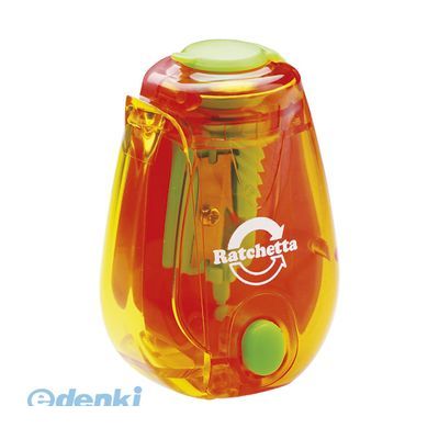 ソニック SK-825-OR ハンディ鉛筆削ラチェッタ橙 お知らせ機能【1個】 SK825OR ハンディ鉛筆削り お知..