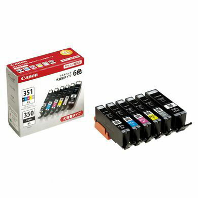 キヤノン CANON BCI-351XL+350XL/6MP インクジェットカートリッジ【1セット】 BCI351XL+350XL/6MP キヤノン CANON BCI-351XL+350XL/6MP インクジェットカートリッジ【1セット】 BCI351XL+350XL/6MP