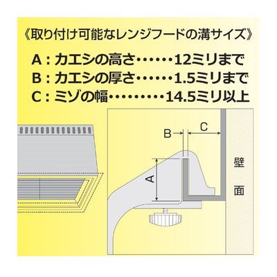 【個数：1個】 809676 レンジフードハンガー